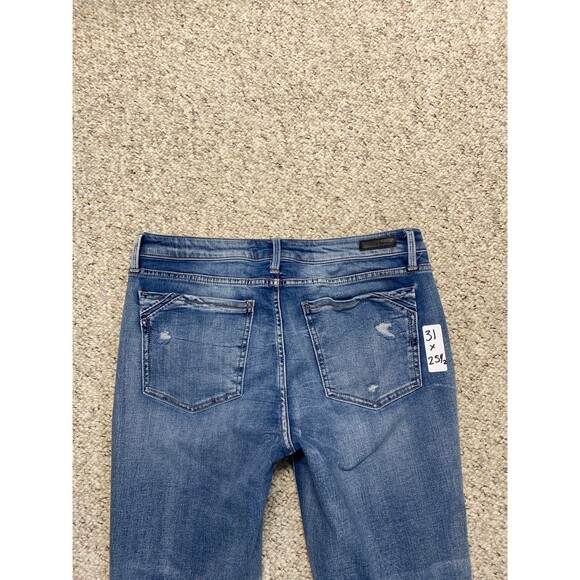 Buckle Black High-Rise Skinny Distressed Size 31 Raw Hem Fit No 53 - Picture 4 of 7